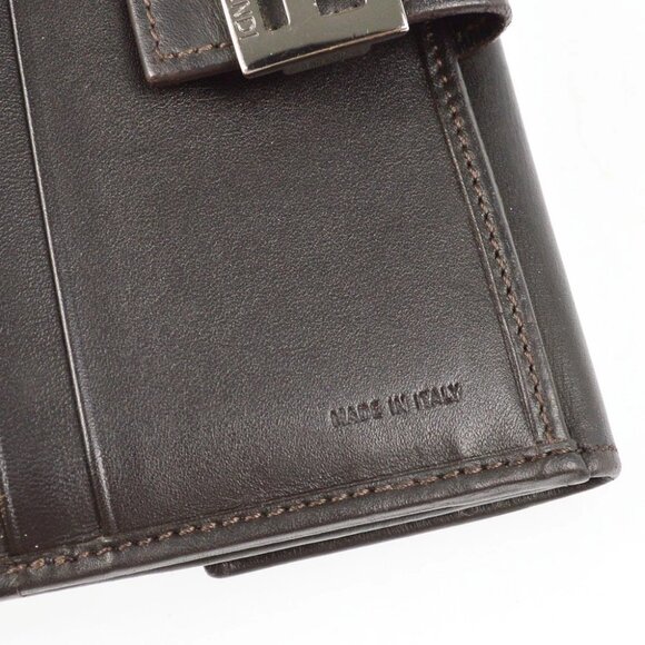 Fendi Brown Zucchino Bifold Wallet 2266.8M0160JQ4.068 XX07525 - Picture 4 of 7